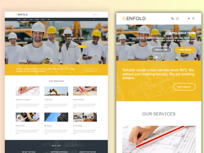 Enfold Construction Website